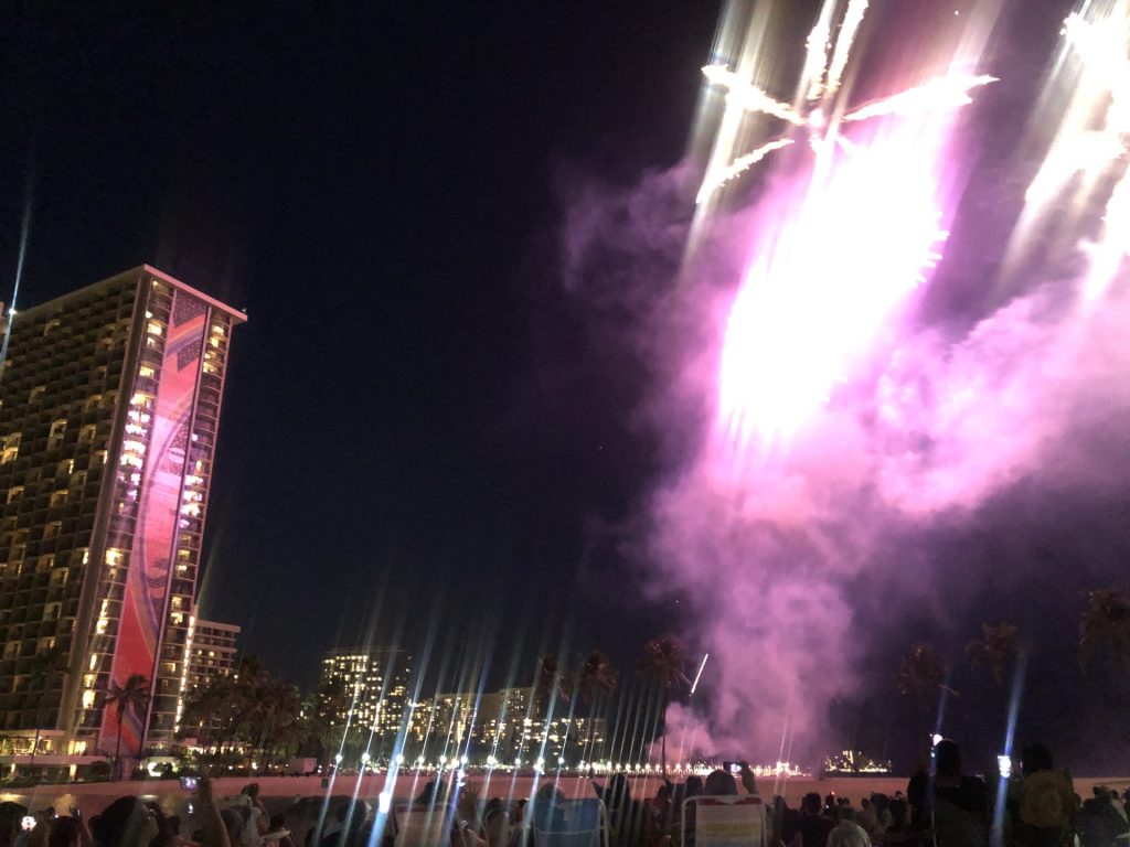 子連れでヒルトンハワイアンビレッジhiltonhawaiianvillage｜花火