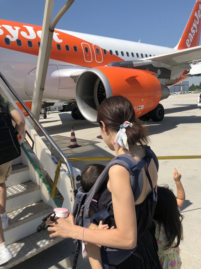 子連れで飛行機に搭乗