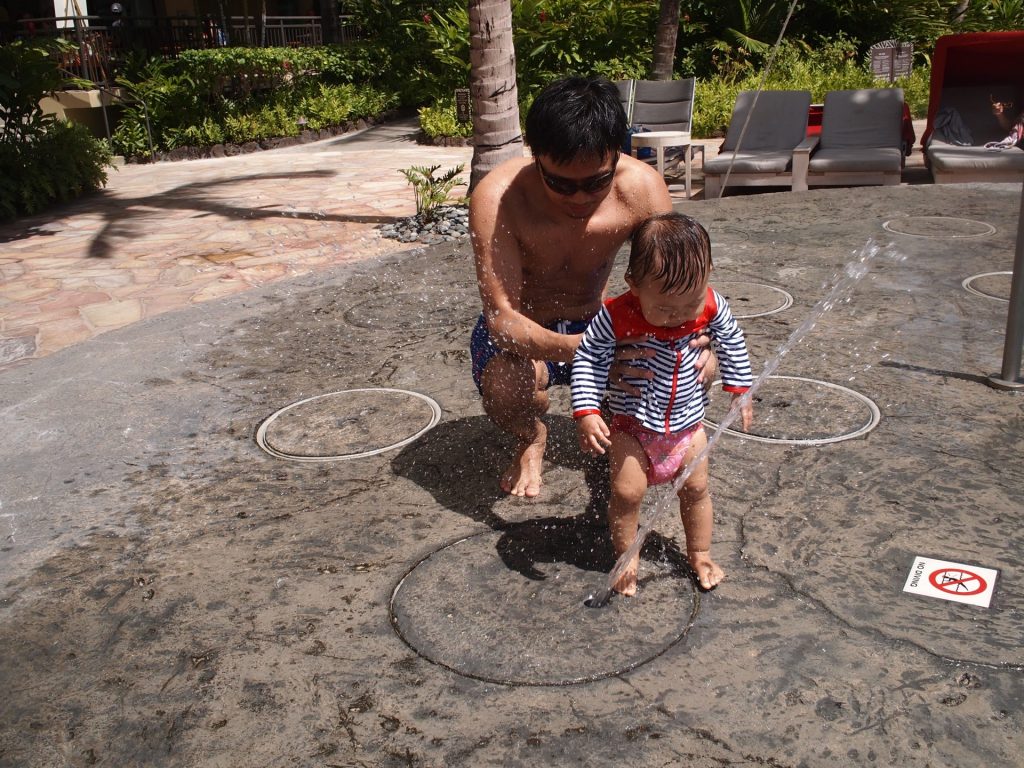 シェラトンワイキキ　水遊びエリア