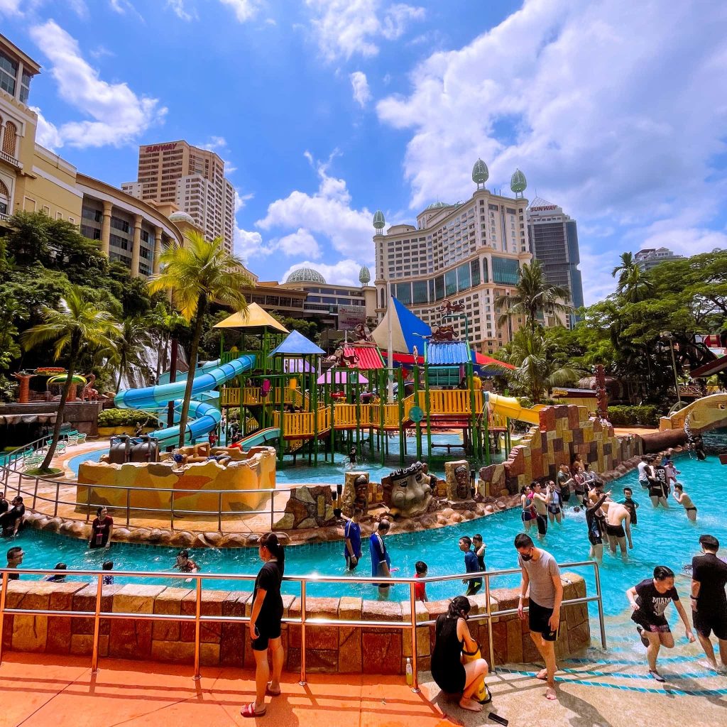 サンウェイラグーン子供向け水遊びエリア