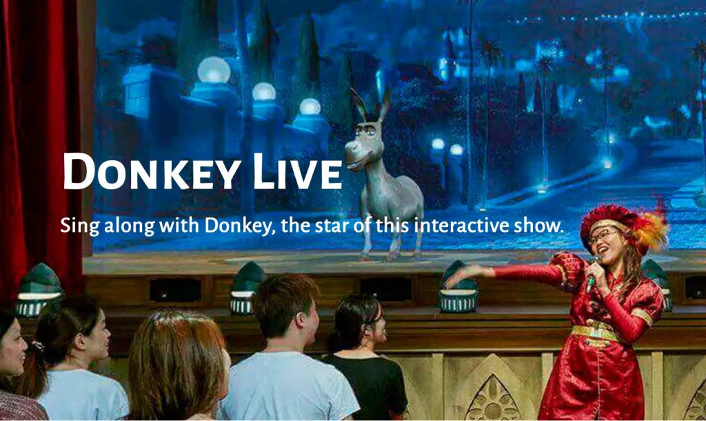 USSユニバーサルスタジオシンガポール|家族で楽しむアトラクションドンキーライブ