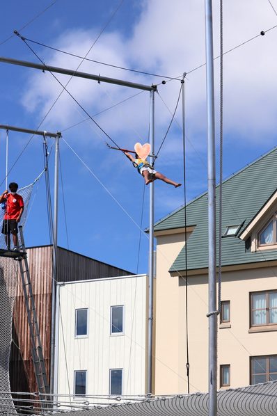 クラブメッド北海道トマム｜キッズクラブ空中ブランコ