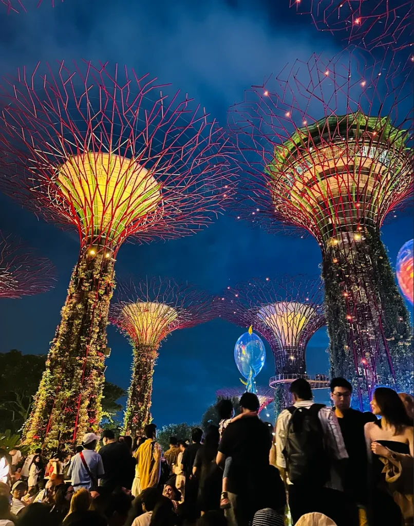 ガーデンズバイザベイ 夜のショーの混雑