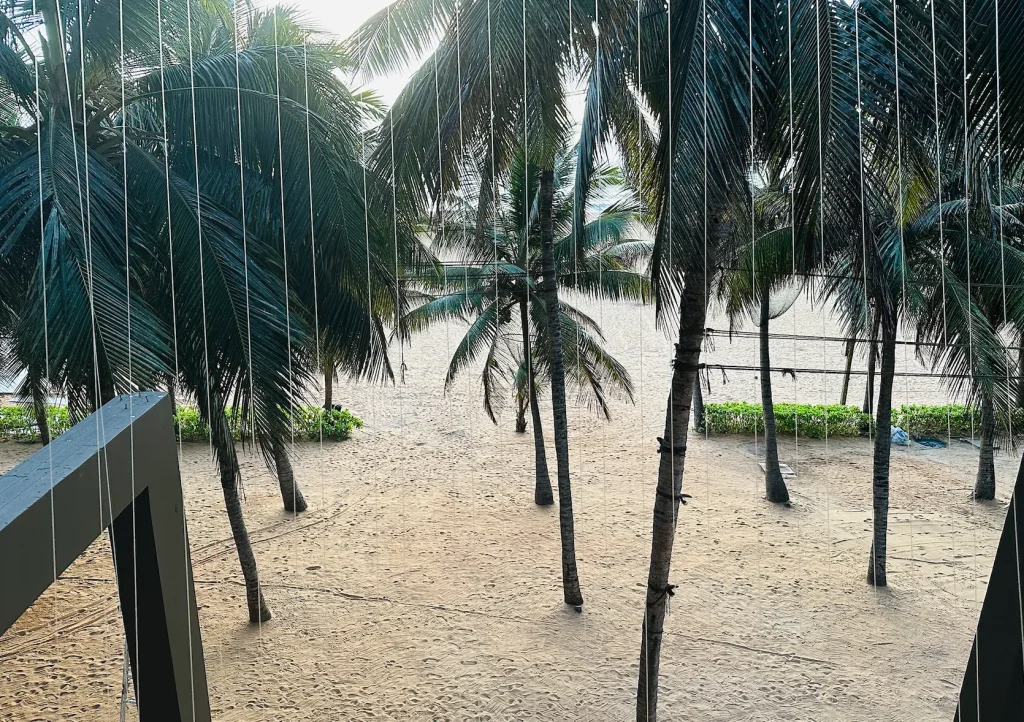 ジェットウィングブルーホテル宿泊記｜ベランダからの眺め｜スリランカニゴンボ｜