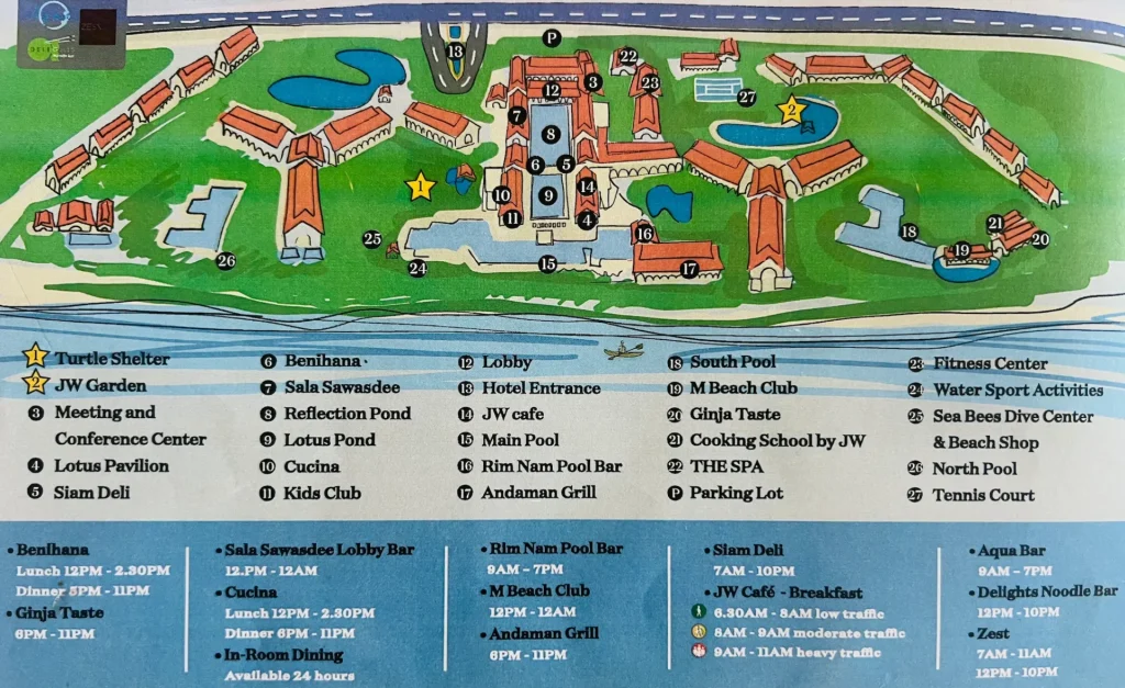 子連れにおすすめ!JWマリオット プーケット リゾート&スパ|全体見取り図
