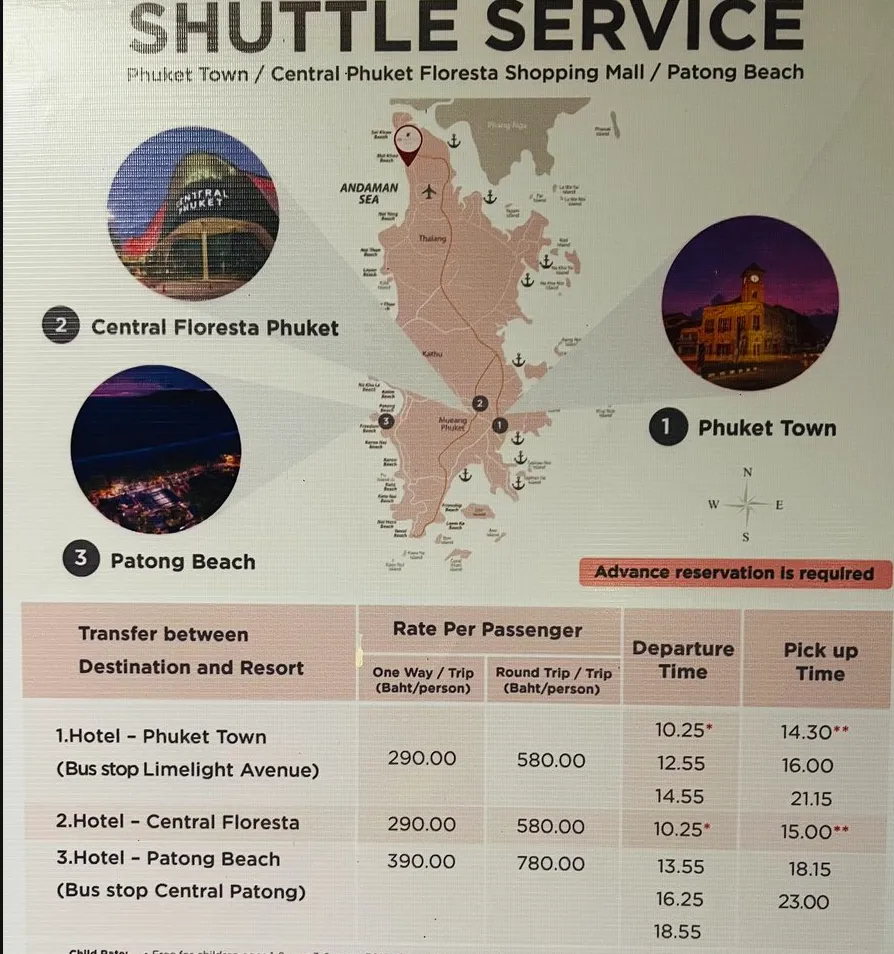 子連れにおすすめ!JWマリオット プーケット リゾート&スパ|有料シャトルバスサービス