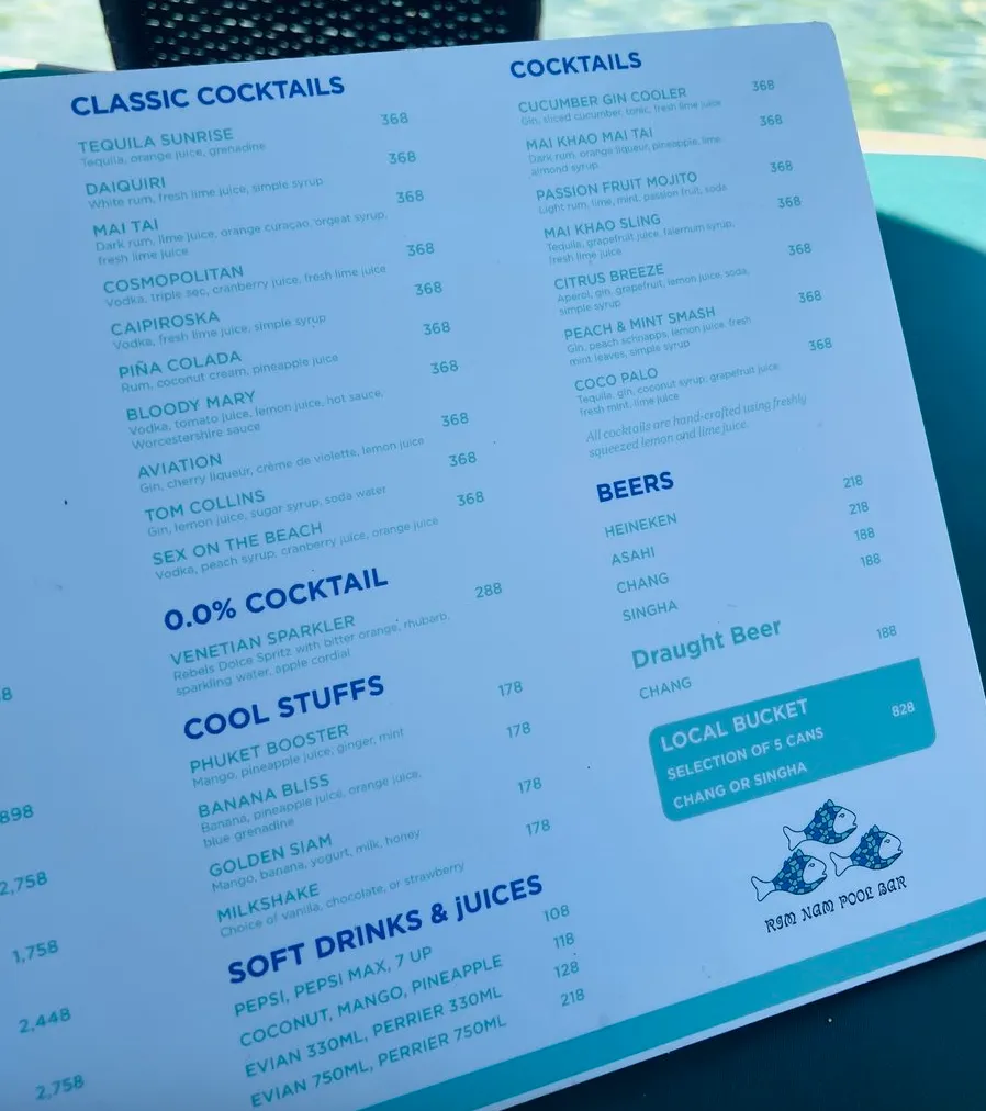 子連れにおすすめ!JWマリオット プーケット リゾート&スパ|プールメニュー