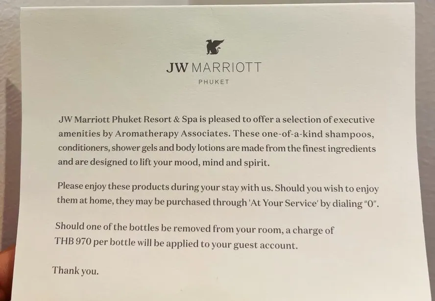 子連れにおすすめ!JWマリオット プーケット リゾート&スパ|アロマテラピーアソシエイツ 注意事項