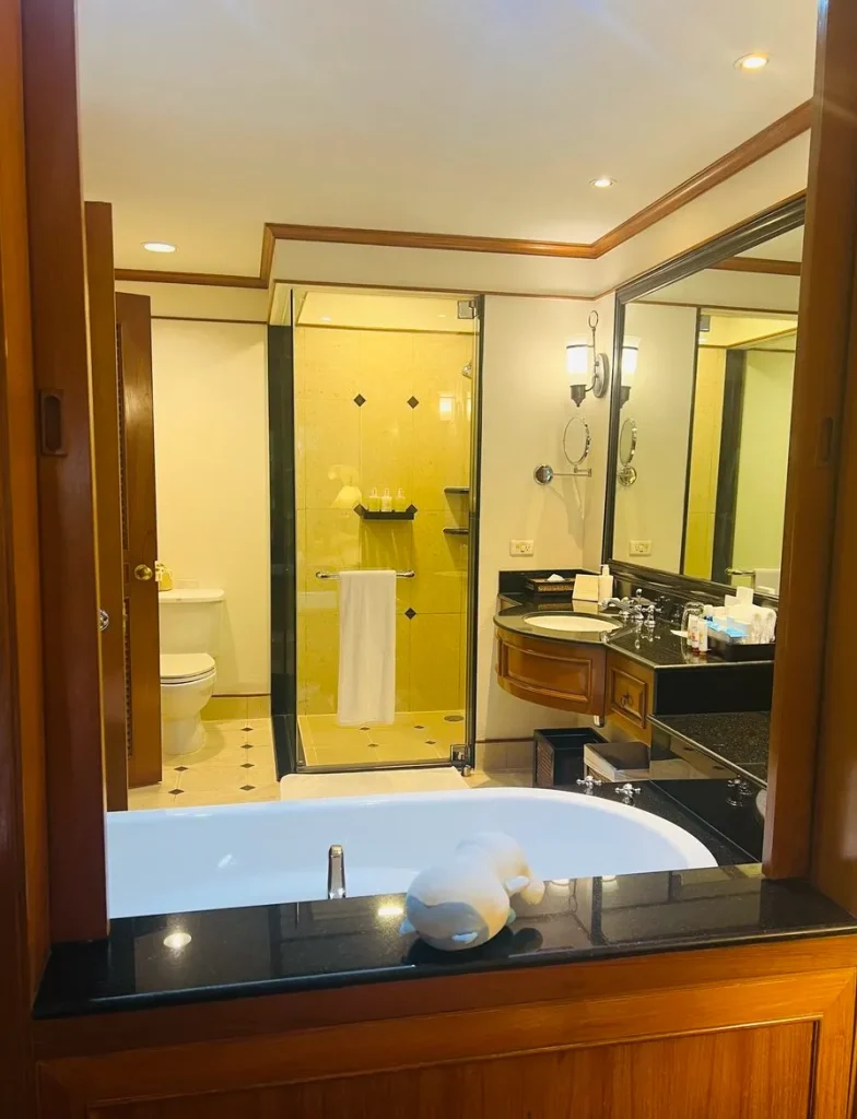 子連れにおすすめ!JWマリオット プーケット リゾート&スパ|ガーデンビュー バスルーム