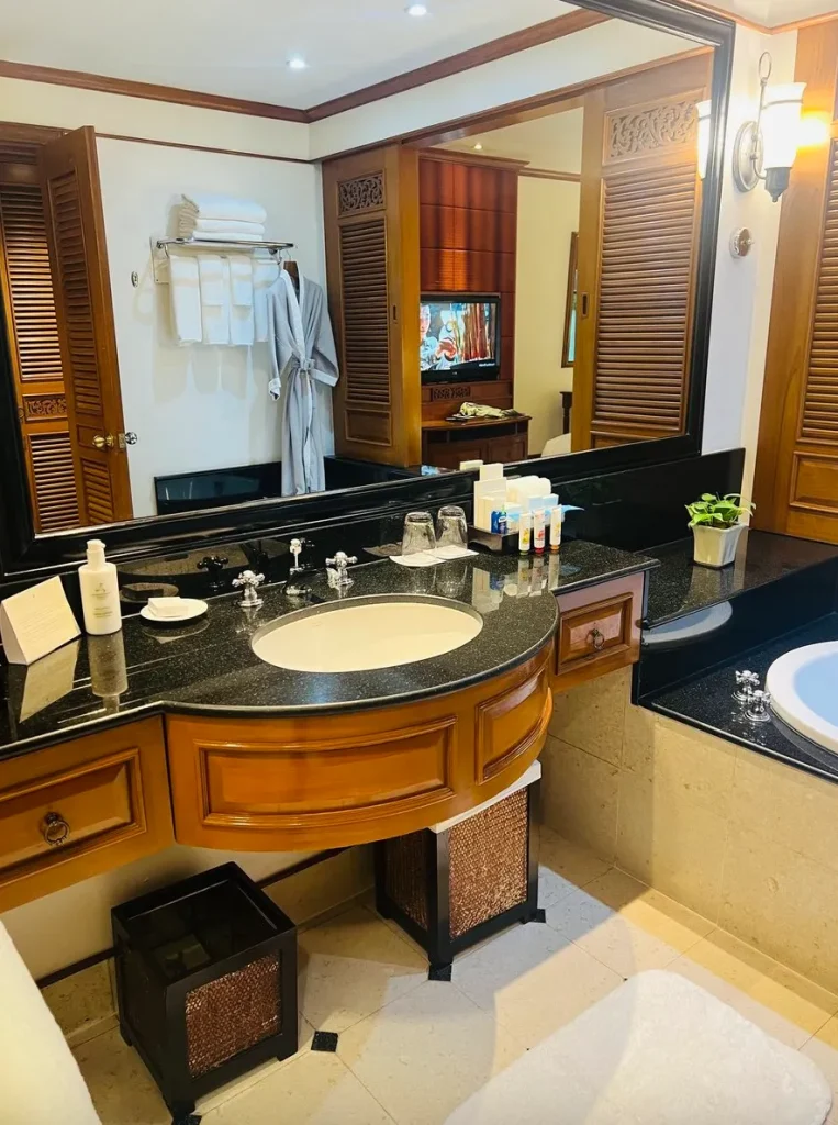 子連れにおすすめ!JWマリオット プーケット リゾート&スパ|ガーデンビュー バスルーム