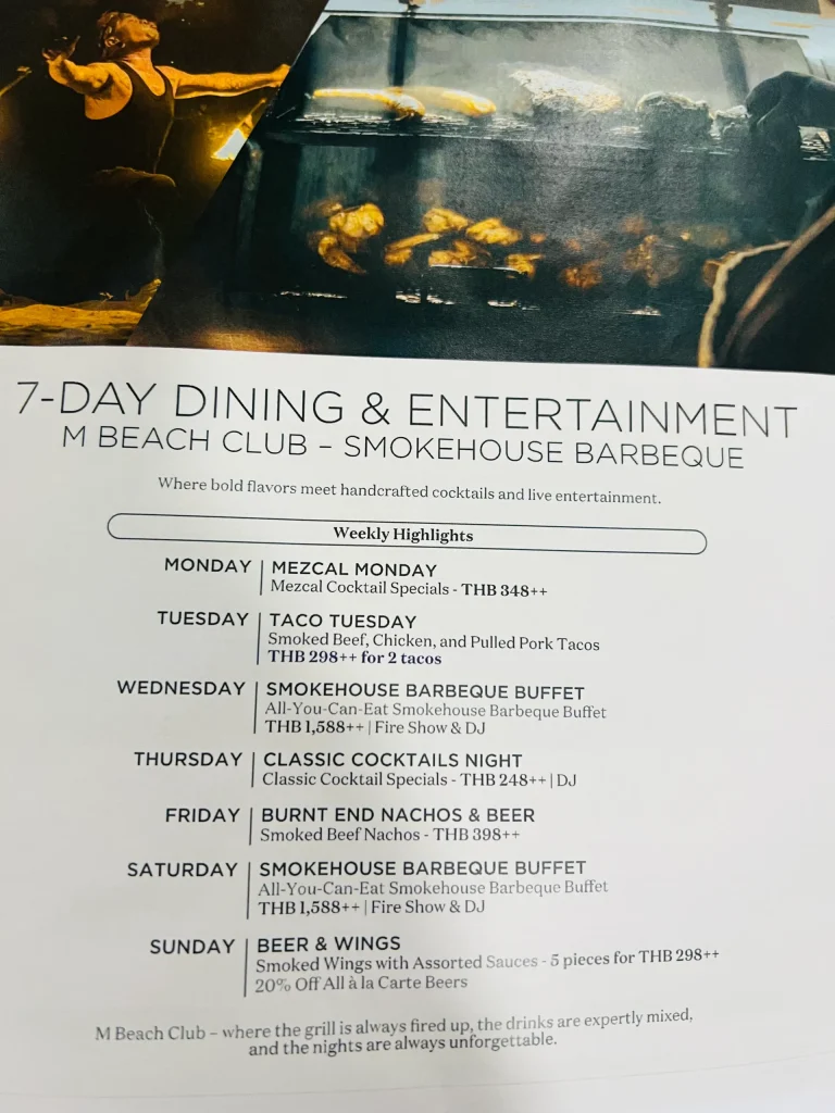 JWマリオットプーケットリゾート＆スパ レストランM Beach Club