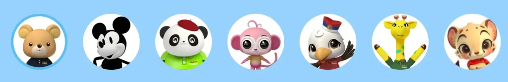 NativeCamp.｜ネイティブキャンプキッズ｜キャラクテー先生一覧｜英語ゼロの子供におすすめ