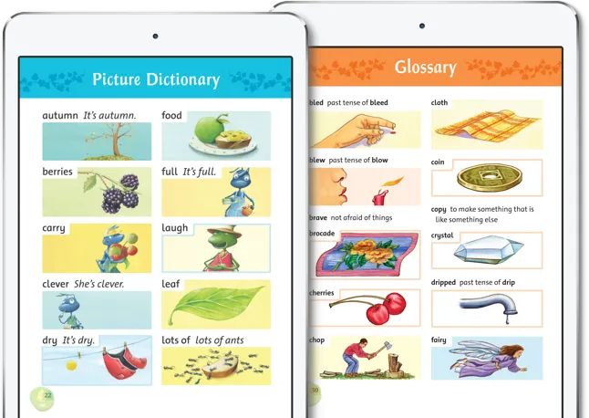 オックスフォードリーディングツリーの語彙イメージ画面