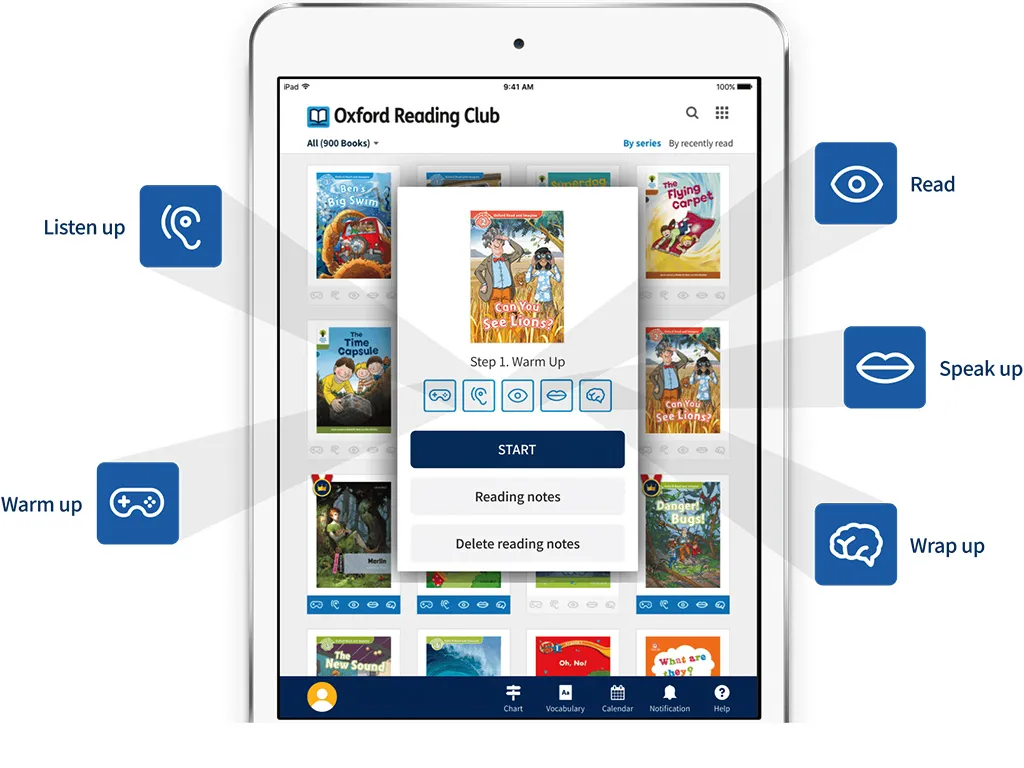 オックスフォードリーディングツリーアプリの機能