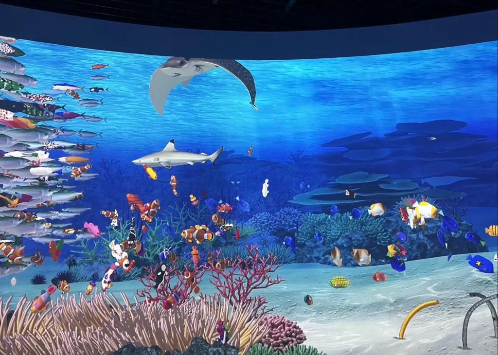 鴨川シーワールド｜描いた魚が泳ぐ海