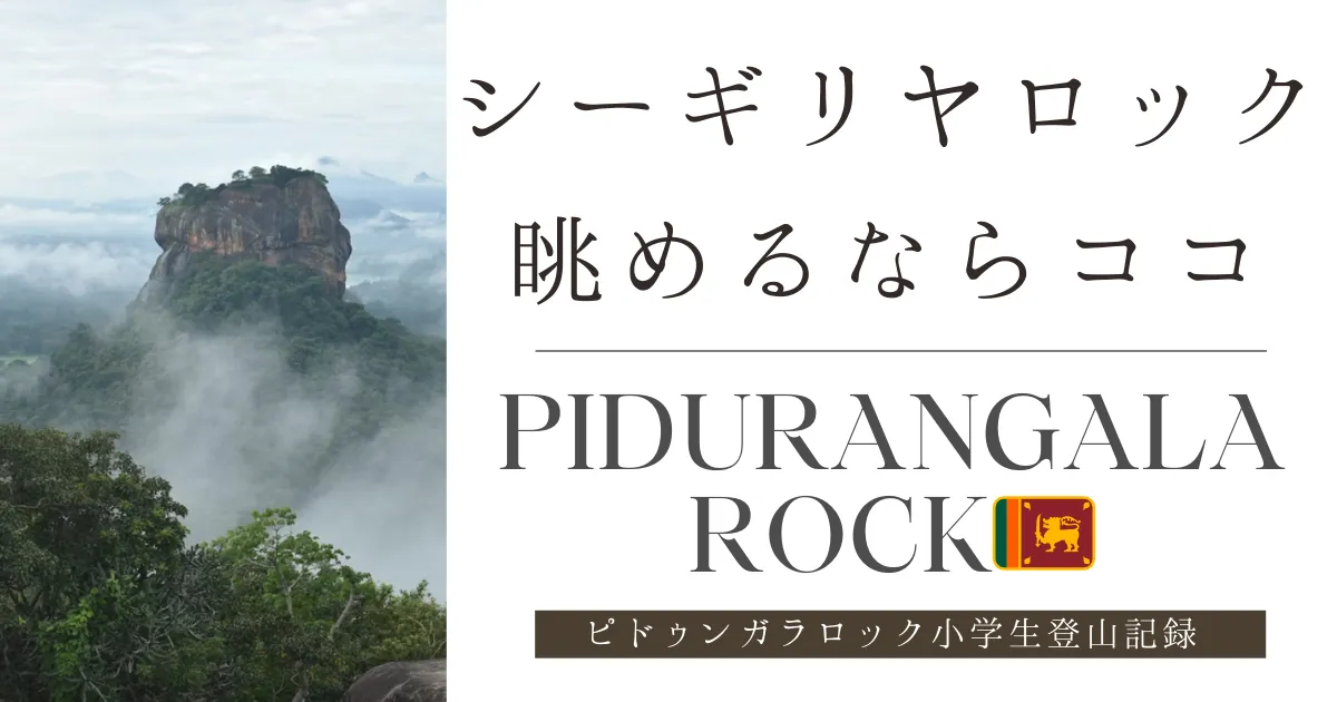 スリランカ子連れ旅｜ビンドゥガラロックに小学生と登ってきたブログ