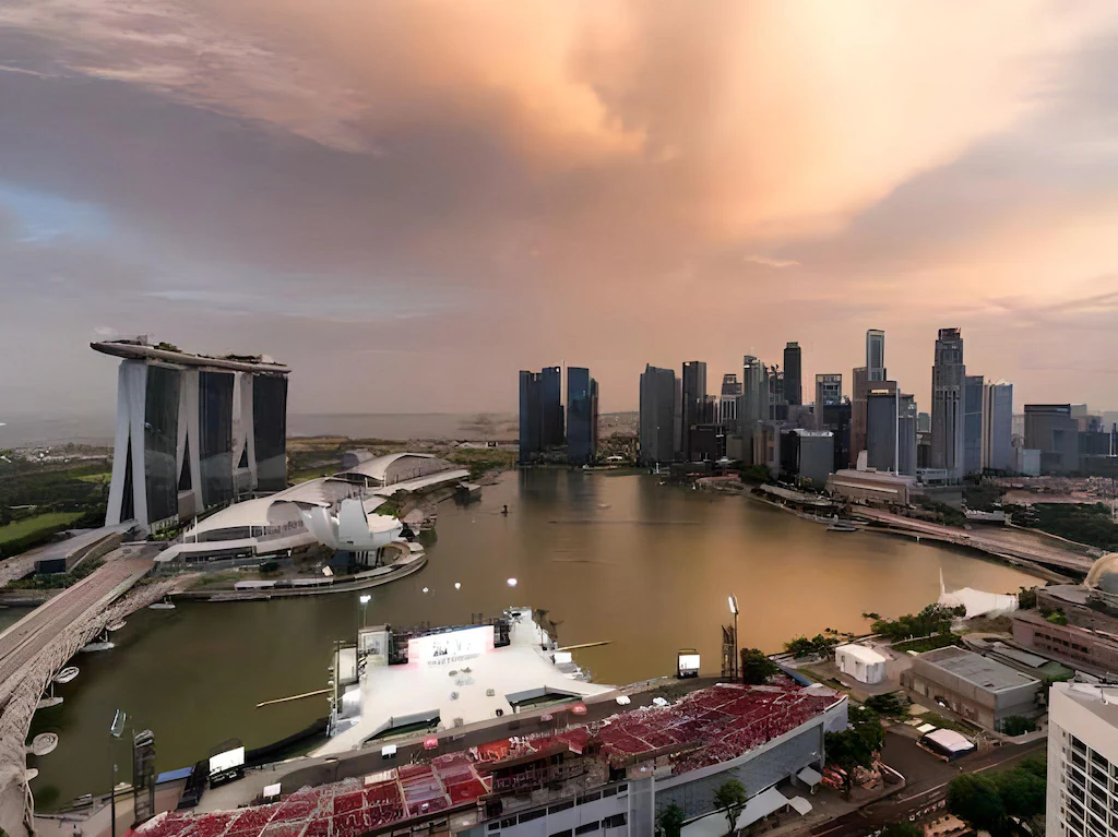 ザ リッツ カールトン ミレニア シンガポールからの景色